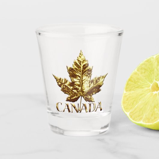 カナダショットグラス金ゴールドメダルカナダお土産 ショットグラス (正面)