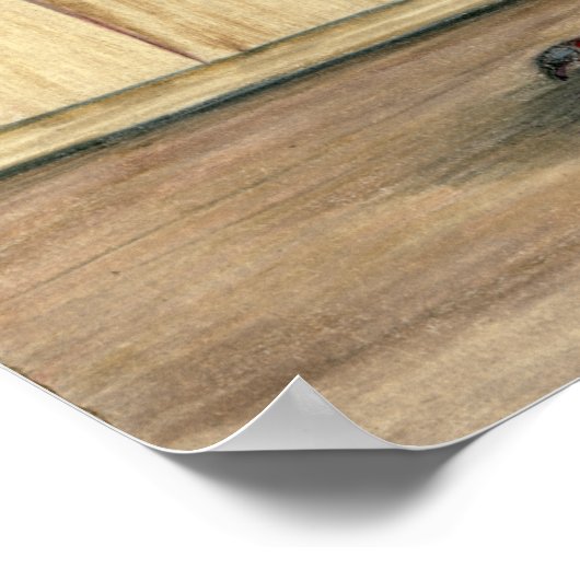 カナダショー酔っ払いピジョンブルーグリーズ ポスター (角)