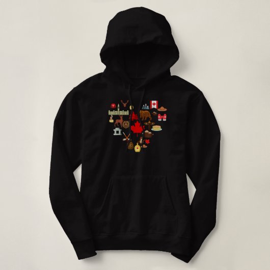 カナダシンボルカナダ国旗Maple Leaf RCMP パーカ (デザイン正面)
