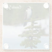 カナダジェイ ガラスコースター (裏面)