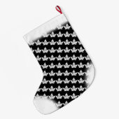 カナダストッキングカナダクリスマスストッキングカスタム ラージクリスマスストッキング (裏面 (吊り時))