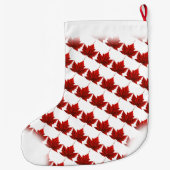 カナダストッキングカナダクリスマスストッキングカスタム ラージクリスマスストッキング (裏面)