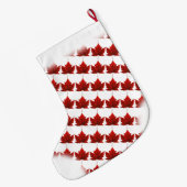 カナダストッキングカナダクリスマスストッキングカスタム ラージクリスマスストッキング (裏面 (吊り時))