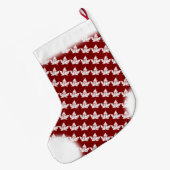 カナダストッキングカナダクリスマスストッキングカスタム ラージクリスマスストッキング (裏面 (吊り時))