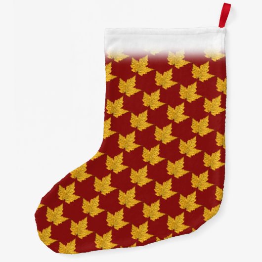 カナダストッキングカナダクリスマスストッキングカスタム ラージクリスマスストッキング (裏面)