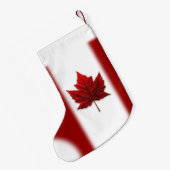 カナダストッキングカナダメープルリーフクリスマスソックス スモールクリスマスストッキング (裏面 (吊り時))