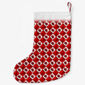 カナダストッキングカナダ国旗のクリスマスストッキング スモールクリスマスストッキング (裏面)