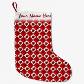 カナダストッキングカナダ国旗のクリスマスストッキング スモールクリスマスストッキング (正面)