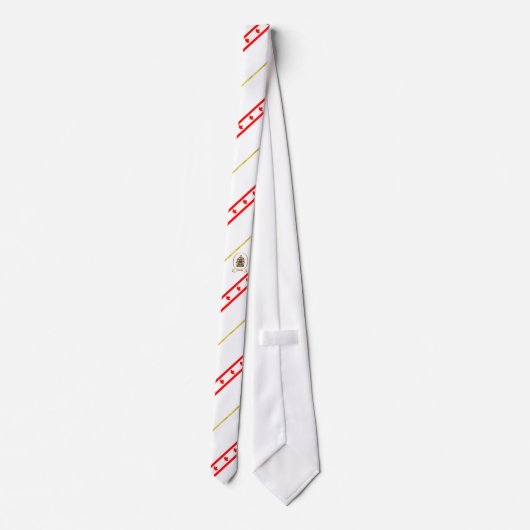 カナダストライプ国旗 ネクタイ (裏面)