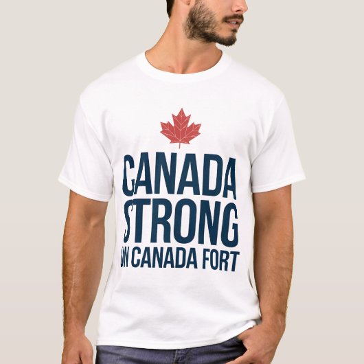 カナダストロング国連カナダフォート Tシャツ (正面)