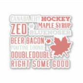 カナダスラング地下鉄アートカービニールステッカー シール (正面)