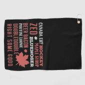 カナダスラング地下鉄アート ゴルフタオル (横)