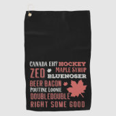 カナダスラング地下鉄アート ゴルフタオル (正面)