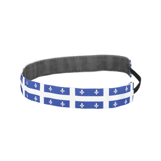 カナダスリップまたは滑ることケベック州旗を持つノンヘッドバンド アスレチックヘッドバンド (右)