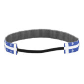 カナダスリップまたは滑ることケベック州旗を持つノンヘッドバンド アスレチックヘッドバンド (裏面)