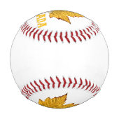 カナダスーベニアベースボール大学チームボール 野球ボール (裏面)