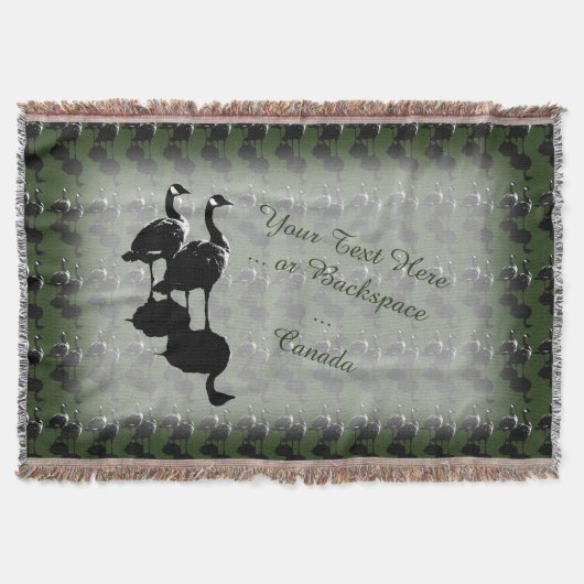 カナダスーベリーブランケットカナダグースブランケット スローブランケット (正面)