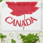 カナダスーベンリータオルメープルリーフティータオルデコール キッチンタオル (折り畳み)