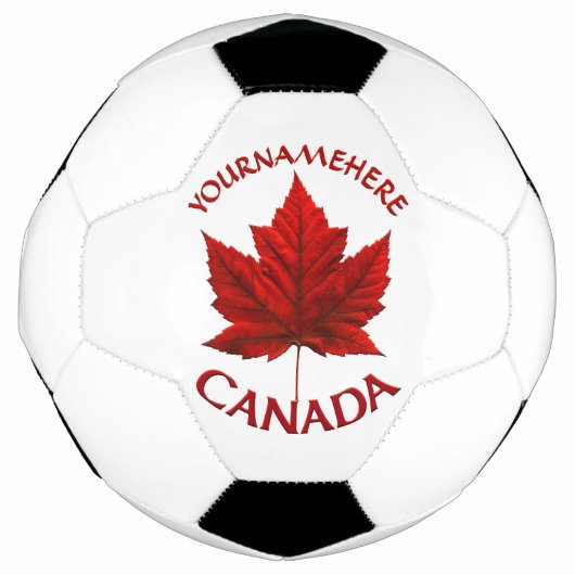 カナダソコーボパーソナライズされたールカナダ大会 サッカーボール (正面)
