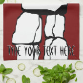 カナダタオルパーソナライズされたバンクーバー茶タオル キッチンタオル (折り畳み)