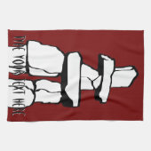 カナダタオルパーソナライズされたバンクーバー茶タオル キッチンタオル (横)