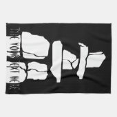 カナダタオルパーソナライズされたバンクーバー茶タオル キッチンタオル (横)