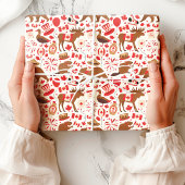 カナダデイお祝いパターン ラッピングペーパー