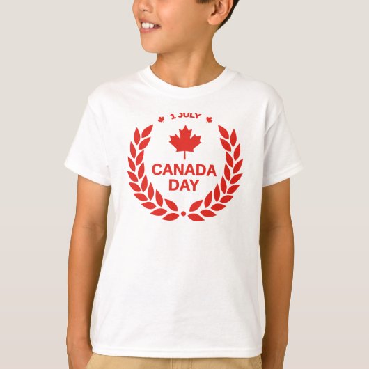 カナダデイお祝い-24658 Tシャツ (正面)
