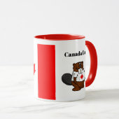 カナダデイかわいいビーバーマグ マグカップ (正面右)