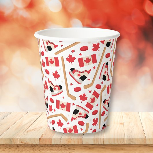 カナダデイカナダホッケー 紙コップ