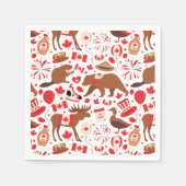 カナダデイカナダ スタンダードカクテルナプキン (正面)