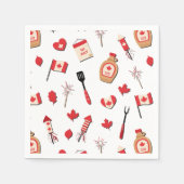 カナダデイカナダBBQ スタンダードカクテルナプキン (正面)