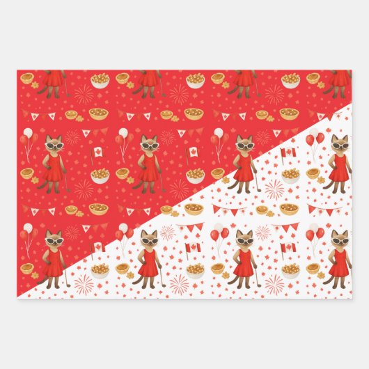 カナダデイゴルフギアfor猫好き ラッピングペーパーシート (正面)
