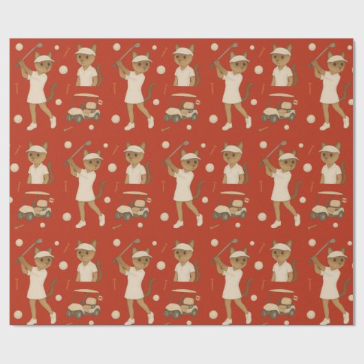 カナダデイゴルフギアfor猫好き ラッピングペーパー (フラット)