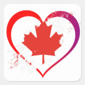 カナダデイステッカー スクエアシール (正面)