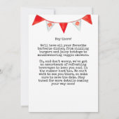 カナダデイバーベキュー招待状日付の保存 招待状 (裏面)