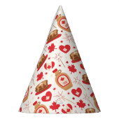 カナダデイパーティーパーティーハット パーティーハット (左)