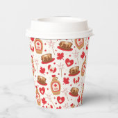 カナダデイパーティー紙カップ 紙コップ (裏面)