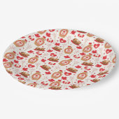 カナダデイパーティー紙プレート ペーパープレート (アングル)