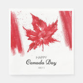 カナダデイパーティー スタンダードランチョンナプキン (正面)