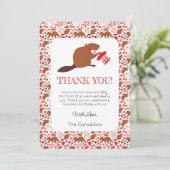 カナダデイビーバーサンキューカード 招待状 (スタンド正面)