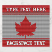 カナダデイビールラベルカスタムボトルカナダ酒 ビールラベル (シングルラベル)