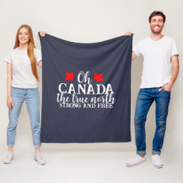 カナダデイファミリーマッチングTシャツ フリースブランケット