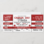 カナダデイファミリー懇親会お祝いチケット 招待状 (正面)