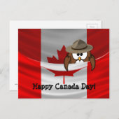 カナダデイフクロウ ポストカード (正面/裏面)