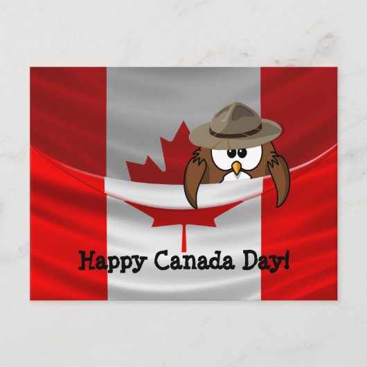 カナダデイフクロウ ポストカード (正面)
