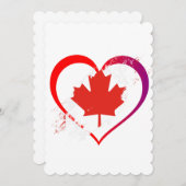 カナダデイフラットグリーティングカード シーズンカード (正面/裏面)