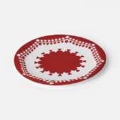 カナダデイプレートカナダメープルリーフ紙プレート ペーパープレート (アングル)