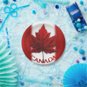 カナダデイプレートカナダメープルリーフ紙プレート ペーパープレート (パーティー)