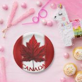カナダデイプレートカナダメープルリーフ紙プレート ペーパープレート (パーティー)
